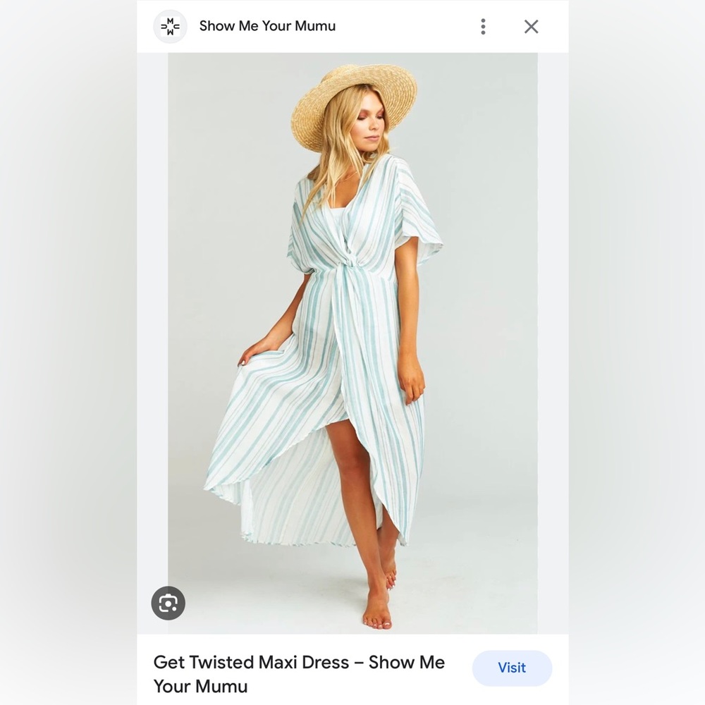NEW Show Me Your MuMu GetTwisted Maxi Dress